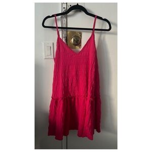 Pink babydoll dress with adjustable straps Size Medium